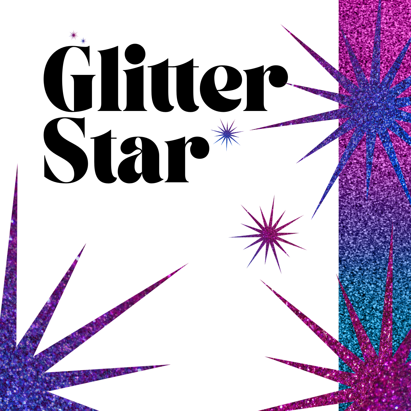 Glitter Star Appointment Cards