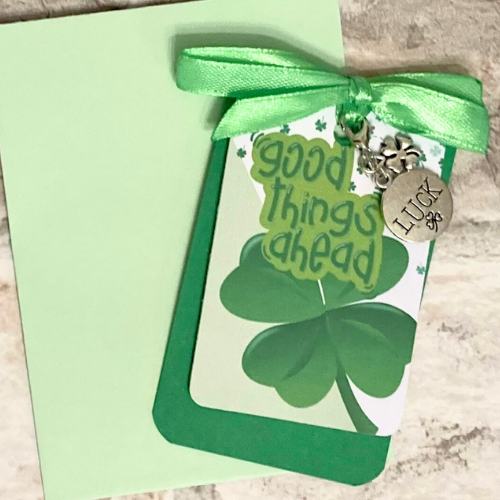 Good Luck Handmade Charm Card